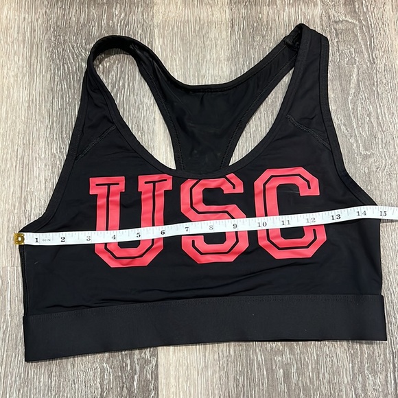 Pink USC Sports Bra Large University of Southern California Victoria's Secret - Picture 4 of 7